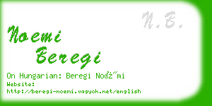 noemi beregi business card